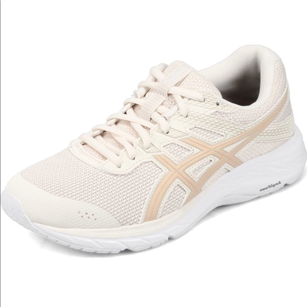 NWOT ASICS Nude White Running Shoes Women Size 9